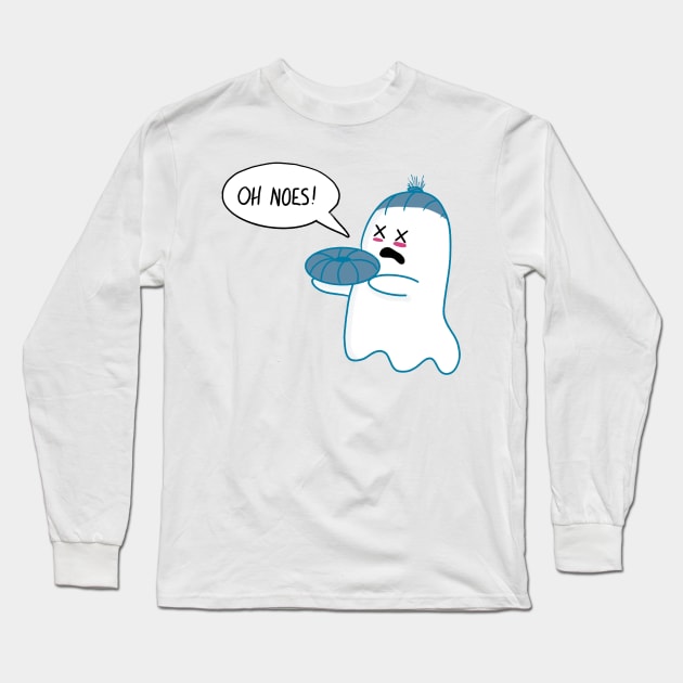 Little Ghost Beheaded Long Sleeve T-Shirt by nathalieaynie